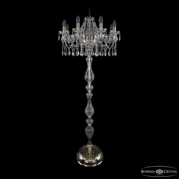 Торшер Bohemia Ivele Crystal 1413 золото арт. 1413T1/8/200-160 G