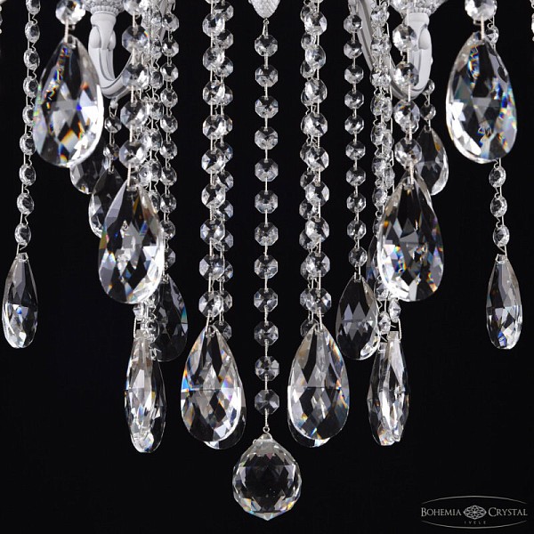 Подвесная люстра Bohemia Ivele Crystal AL7801 белый арт. AL78101/8/250 B WMN P Birusa/M-1F