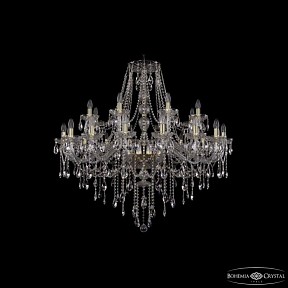 Подвесная люстра Bohemia Ivele Crystal 1415 золото арт. 1415/16+8/400 G