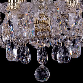 Подвесная люстра Bohemia Ivele Crystal 1402 золото арт. 1402/8/141/G