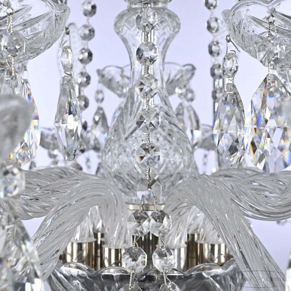 Подвесная люстра Bohemia Ivele Crystal 119 никель арт. 119/10+5/240 Ni