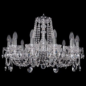 Подвесная люстра Bohemia Ivele Crystal 1402 металл арт. 1402/12/240/Ni