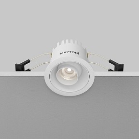 Встраиваемый светильник Maytoni Technical Омут Т белый арт. DL128-10W4K-W