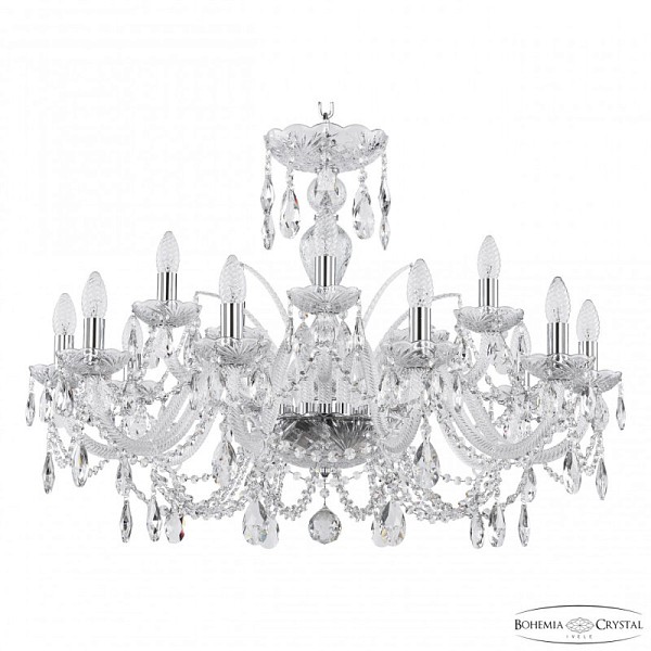 Подвесная люстра Bohemia Ivele Crystal 105 никель арт. 105/10+5/300 Ni