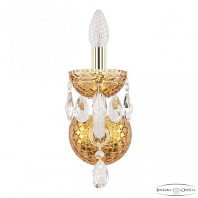 Бра Bohemia Ivele Crystal 5417 золото арт. 5417B/1/165 G Amber/M-1F