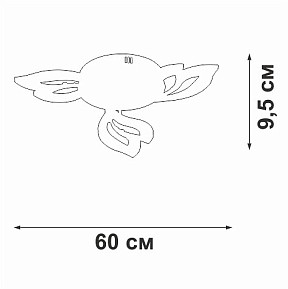 Люстра на штанге Vitaluce V3893 белый арт. V3893-0/3PL