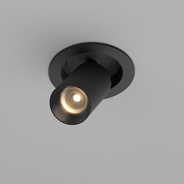 Встраиваемый светильник Maytoni FOCUS LED черный арт. C071CL-7W3K-B