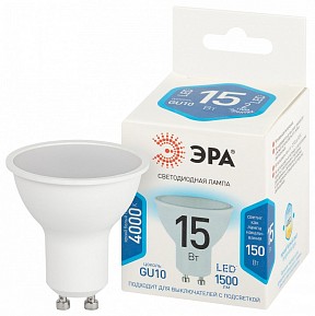 Лампа светодиодная Эра Стандарт  арт. LED MR16-15W-840-GU10