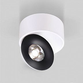 Накладной светильник Elektrostandard Glide белый арт. Glide 8W белый/черный (25100/LED)
