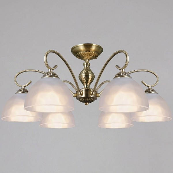 Люстра на штанге ILLUMICO  бронза арт. IL0894-6CSQ-26 AB ELITE
