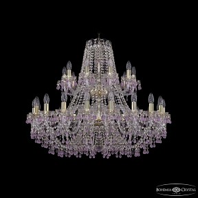 Подвесная люстра Bohemia Ivele Crystal 1410 золото арт. 1410/20+10/360/2d G V7010