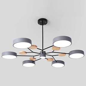 Люстра на штанге Imperiumloft Meade Lamps Grey кремовый арт. MEADE-01