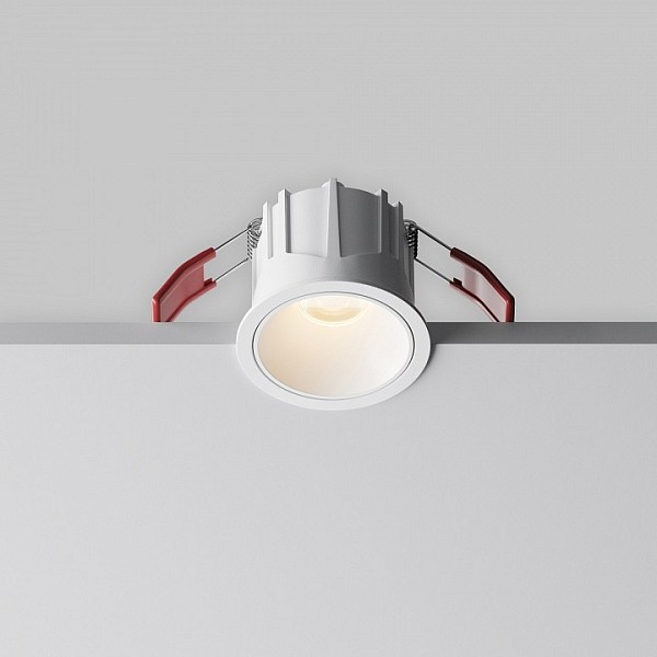 Встраиваемый светильник Maytoni Technical Alfa LED белый арт. DL043-01-10W3K-RD-W-1