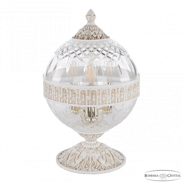 Настольная лампа декоративная Bohemia Ivele Crystal AL5681 белый арт. AL5681L/20 WMG Clear/O