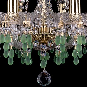 Подвесная люстра Bohemia Ivele Crystal 1410 золото арт. 1410/8/160/G/V5001