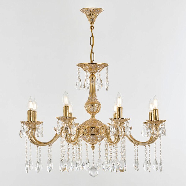 Подвесная люстра Bohemia Ivele Crystal AL7801 золото арт. AL78101/8/250 A GW