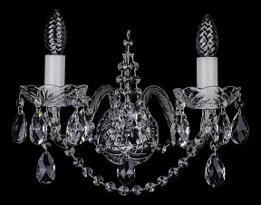 Бра Bohemia Ivele Crystal 1411 серый арт. 1411B/2/195XL/Ni