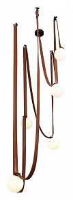 Подвесная люстра Kink Light Клиф коричневый арт. 07682-5,04