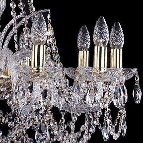 Подвесная люстра Bohemia Ivele Crystal 1411 золото арт. 1411/10/240/G