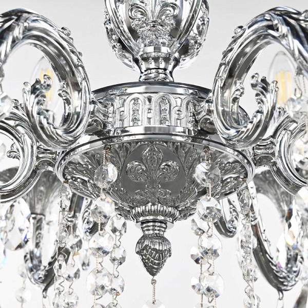 Подвесная люстра Bohemia Ivele Crystal AL7901 никель арт. AL79101/6/175 B Ni