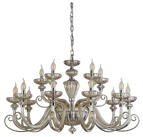 Подвесная люстра Newport ANNETTE хром арт. 8620+5/C chrome cognac