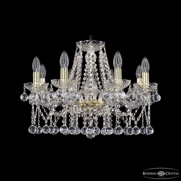 Подвесная люстра Bohemia Ivele Crystal 1413 золото арт. 1413/8/200 G Balls