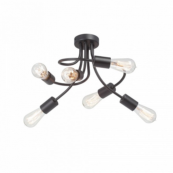 Потолочная люстра Vitaluce V3928 черный арт. V3928-1/6PL