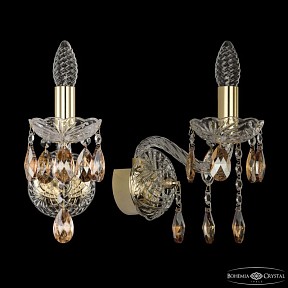 Бра Bohemia Ivele Crystal 1413 золото арт. 1413B/1/141 G K721