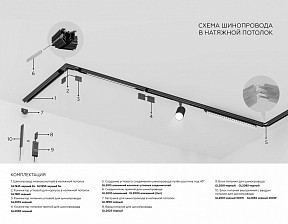 Трек Ambrella Light TRACK SYSTEM черный арт. GL1950