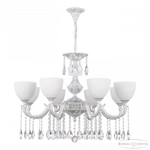 Подвесная люстра Bohemia Ivele Crystal AL7801 белый арт. AL78101/8/250 A WMN P1 U Horse
