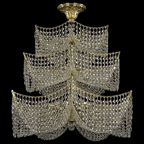 Светильник на штанге Bohemia Ivele Crystal 7718 золото арт. 77181/65/3d G