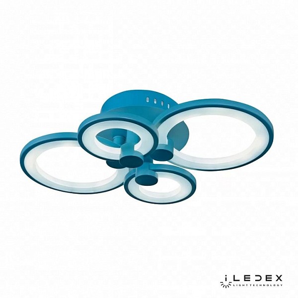 Потолочная люстра iLedex Ring синий арт. A001/4 BLUE