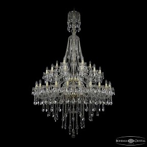 Подвесная люстра Bohemia Ivele Crystal 1415 золото арт. 1415/24+12+6/460/XL-213/2d G