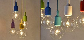 Подвесной светильник Imperiumloft Muuto E27 фиолетовый арт. 40.036