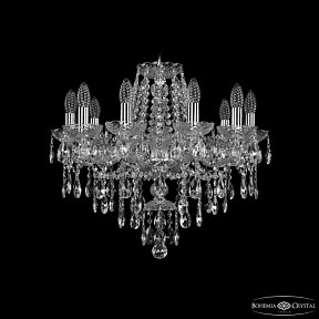 Подвесная люстра Bohemia Ivele Crystal 1415 никель арт. 1415/10/200 Ni