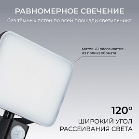Прожектор Apeyron Electrics  черный арт. 05-54