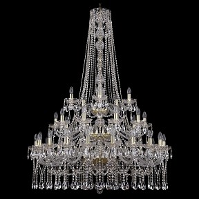 Подвесная люстра Bohemia Ivele Crystal 1413 золото арт. 1413/20+10+5/400/h-158/3d/G