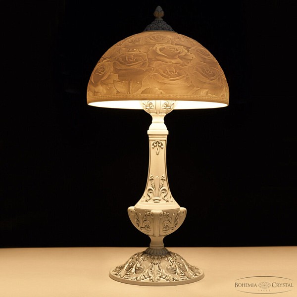 Настольная лампа декоративная Bohemia Ivele Crystal AL7801 белый арт. AL78100L/30 WMN Rose