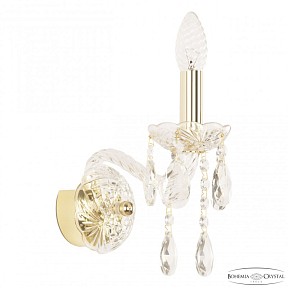 Бра Bohemia Ivele Crystal 107 золото арт. 107B/1/141 G