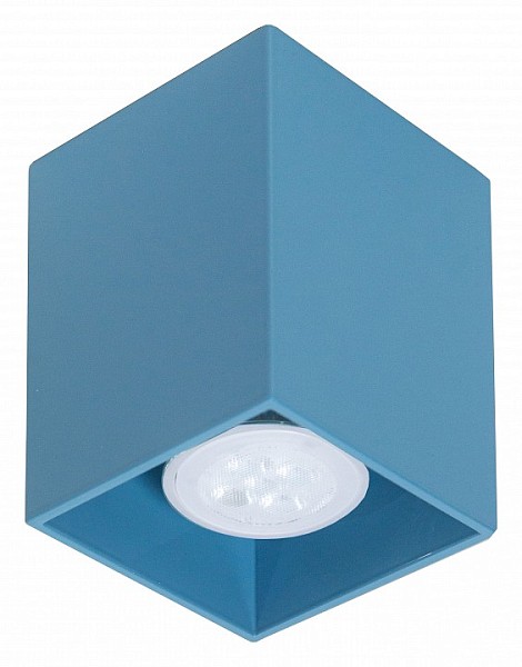 Накладной светильник TopDecor Tubo8 SQ голубой арт. Tubo8 SQ P1 29