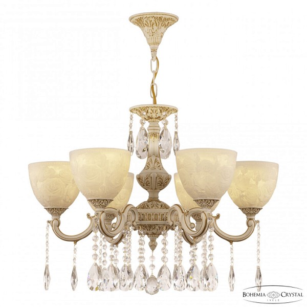 Подвесная люстра Bohemia Ivele Crystal AL7801 белый арт. AL78101/6/175 A WMG P1 U Rose