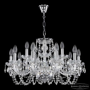 Подвесная люстра Bohemia Ivele Crystal 119 никель арт. 119/10+5/240 Ni
