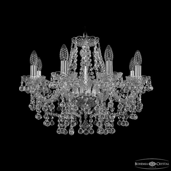 Подвесная люстра Bohemia Ivele Crystal 1409 никель арт. 1409/8/195 Ni