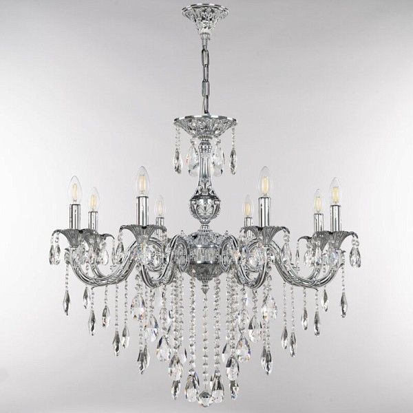 Подвесная люстра Bohemia Ivele Crystal AL7901 никель арт. AL79101/8/250 B NW