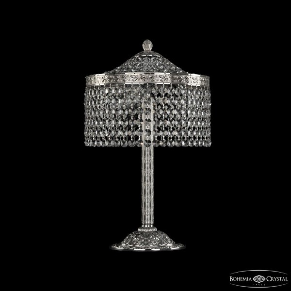 Настольная лампа декоративная Bohemia Ivele Crystal 1920 никель арт. 19201L6/25IV Ni R