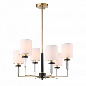 Люстра на штанге ST-Luce BLACK+BRASS латунь арт. SL1404.303.06
