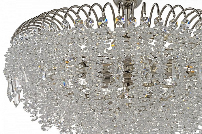 Люстра на штанге Arti Lampadari Delia Nickel серый арт. Delia E 1.3.40.105 N