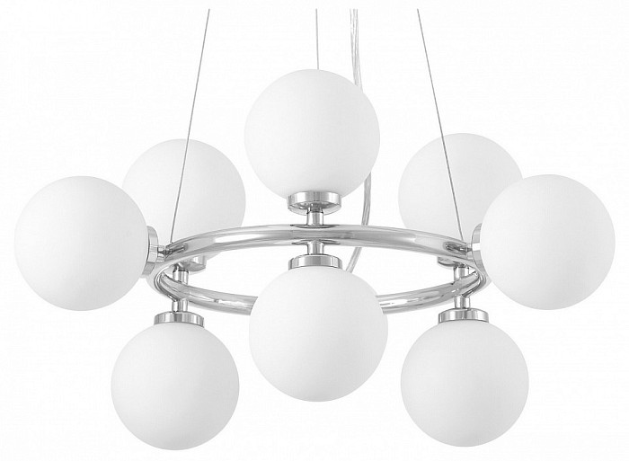 Подвесная люстра LUMINA DECO MARSIADA хром арт. LDP 6033-9 CHR