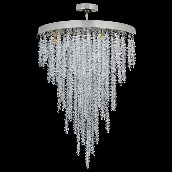 Люстра на штанге Arti Lampadari Flusso Nickel никель арт. Flusso H 1.4.45.105 N