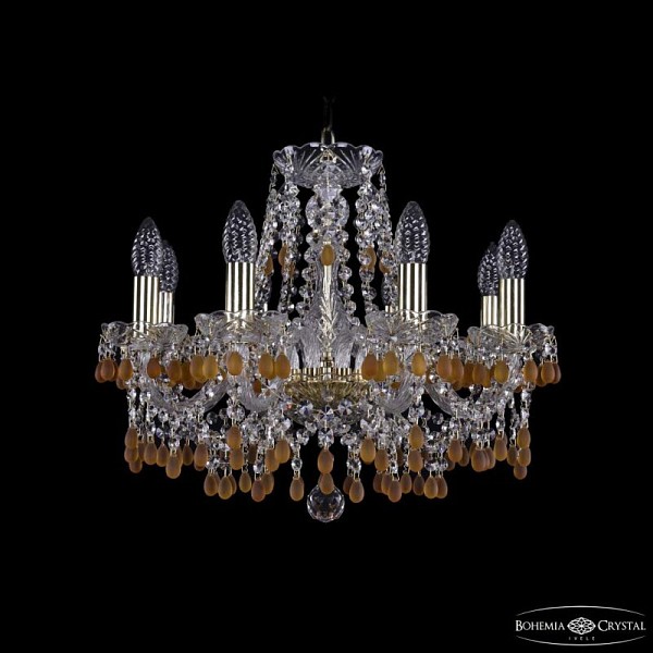 Подвесная люстра Bohemia Ivele Crystal 1410 золото арт. 1410/8/160 G V1003